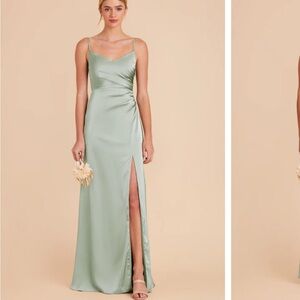 Catherine Dress Matte Satin Sage